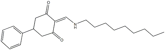 2-[(nonylamino)methylene]-5-phenyl-1,3-cyclohexanedione Structure