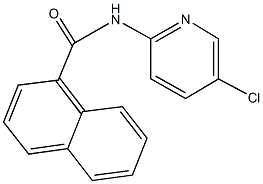 N-(5-chloro-2-pyridinyl)-1-naphthamide 结构式