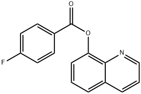 8-quinolinyl 4-fluorobenzoate 结构式