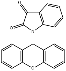 1-(9H-xanthen-9-yl)-1H-indole-2,3-dione Struktur