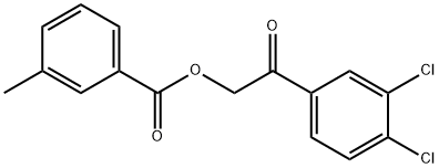 2-(3,4-dichlorophenyl)-2-oxoethyl 3-methylbenzoate|