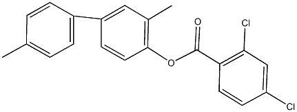 3,4'-dimethyl[1,1'-biphenyl]-4-yl 2,4-dichlorobenzoate 化学構造式