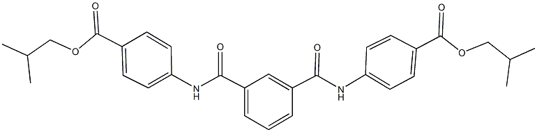 isobutyl 4-[(3-{[4-(isobutoxycarbonyl)anilino]carbonyl}benzoyl)amino]benzoate,297743-37-4,结构式