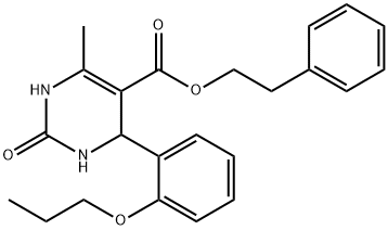 2-phenylethyl 6-methyl-2-oxo-4-[2-(propyloxy)phenyl]-1,2,3,4-tetrahydropyrimidine-5-carboxylate|