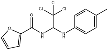 N-[2,2,2-trichloro-1-(4-toluidino)ethyl]-2-furamide Structure