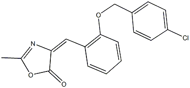 4-{2-[(4-chlorobenzyl)oxy]benzylidene}-2-methyl-1,3-oxazol-5(4H)-one|