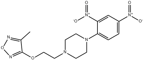 1-{2,4-bisnitrophenyl}-4-{2-[(4-methyl-1,2,5-oxadiazol-3-yl)oxy]ethyl}piperazine Structure