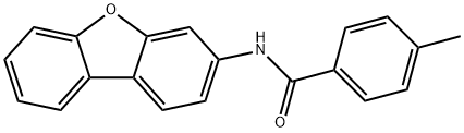 N-dibenzo[b,d]furan-3-yl-4-methylbenzamide Struktur