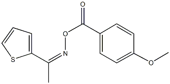 1-(2-thienyl)ethanone O-(4-methoxybenzoyl)oxime Structure
