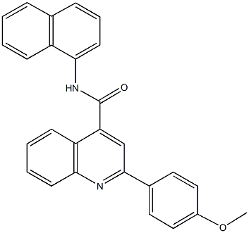 2-(4-methoxyphenyl)-N-(1-naphthyl)-4-quinolinecarboxamide Structure