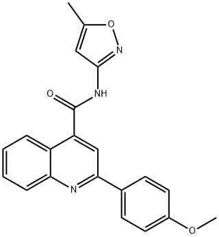 2-(4-methoxyphenyl)-N-(5-methyl-3-isoxazolyl)-4-quinolinecarboxamide Structure