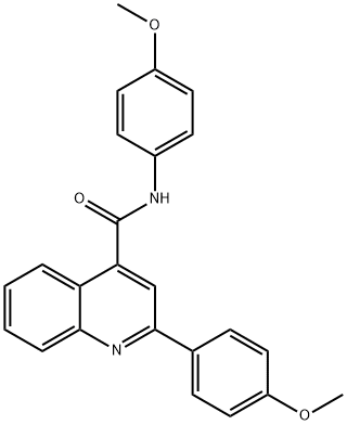 N,2-bis(4-methoxyphenyl)-4-quinolinecarboxamide Structure