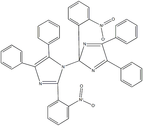 1-[2-(2-nitrophenyl)-4,5-diphenyl-2H-imidazol-2-yl]-2-(2-nitrophenyl)-4,5-diphenyl-1H-imidazole,29864-20-8,结构式