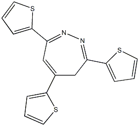 3,5,7-tri(2-thienyl)-4H-1,2-diazepine Structure