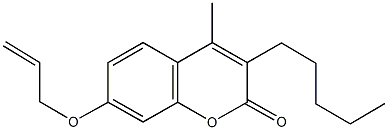 7-(allyloxy)-4-methyl-3-pentyl-2H-chromen-2-one Structure