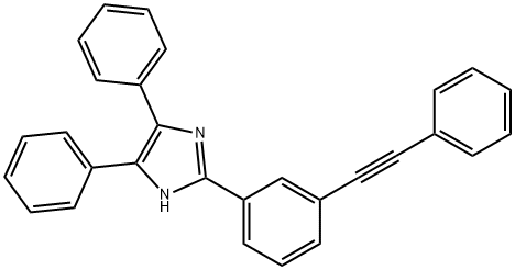 4,5-diphenyl-2-[3-(phenylethynyl)phenyl]-1H-imidazole 结构式