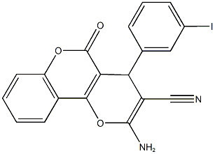 299198-13-3 2-amino-4-(3-iodophenyl)-5-oxo-4H,5H-pyrano[3,2-c]chromene-3-carbonitrile