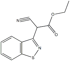 ethyl 1,2-benzisothiazol-3-yl(cyano)acetate 结构式