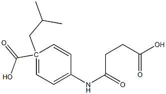 4-[4-(isobutoxycarbonyl)anilino]-4-oxobutanoic acid 化学構造式