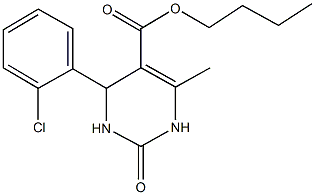 butyl 4-(2-chlorophenyl)-6-methyl-2-oxo-1,2,3,4-tetrahydropyrimidine-5-carboxylate Structure