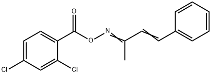 4-phenyl-3-buten-2-one O-(2,4-dichlorobenzoyl)oxime Struktur