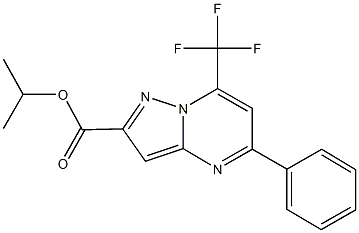 299406-01-2 isopropyl 5-phenyl-7-(trifluoromethyl)pyrazolo[1,5-a]pyrimidine-2-carboxylate