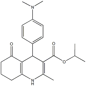 isopropyl 4-[4-(dimethylamino)phenyl]-2-methyl-5-oxo-1,4,5,6,7,8-hexahydro-3-quinolinecarboxylate|