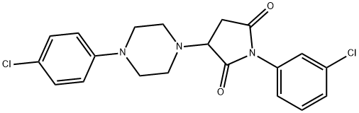 1-(3-chlorophenyl)-3-[4-(4-chlorophenyl)piperazin-1-yl]pyrrolidine-2,5-dione|