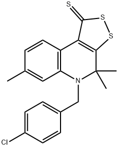 299418-62-5 5-(4-chlorobenzyl)-4,4,7-trimethyl-4,5-dihydro-1H-[1,2]dithiolo[3,4-c]quinoline-1-thione