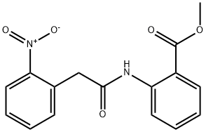 methyl 2-[({2-nitrophenyl}acetyl)amino]benzoate Struktur