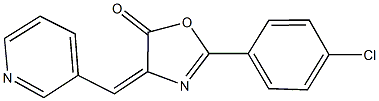 2-(4-chlorophenyl)-4-(3-pyridinylmethylene)-1,3-oxazol-5(4H)-one,299442-30-1,结构式