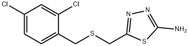 5-{[(2,4-dichlorobenzyl)sulfanyl]methyl}-1,3,4-thiadiazol-2-amine Structure