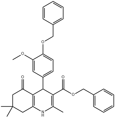 benzyl 4-[4-(benzyloxy)-3-methoxyphenyl]-2,7,7-trimethyl-5-oxo-1,4,5,6,7,8-hexahydro-3-quinolinecarboxylate