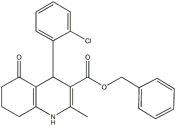299453-58-0 benzyl 4-(2-chlorophenyl)-2-methyl-5-oxo-1,4,5,6,7,8-hexahydro-3-quinolinecarboxylate