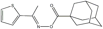 1-(2-thienyl)ethanone O-(1-adamantylcarbonyl)oxime Structure