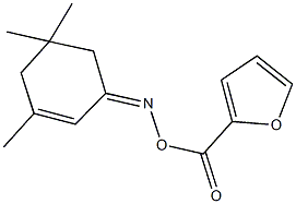 3,5,5-trimethyl-2-cyclohexen-1-one O-(2-furoyl)oxime Structure