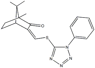 1,7,7-trimethyl-3-{[(1-phenyl-1H-tetraazol-5-yl)sulfanyl]methylene}bicyclo[2.2.1]heptan-2-one|