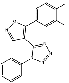 299461-81-7 5-[5-(3,4-difluorophenyl)-4-isoxazolyl]-1-phenyl-1H-tetraazole