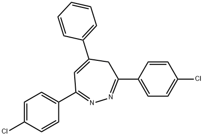 3,7-bis(4-chlorophenyl)-5-phenyl-4H-1,2-diazepine Struktur