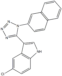 5-chloro-3-[1-(2-naphthyl)-1H-tetraazol-5-yl]-1H-indole|