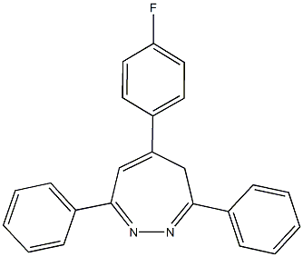5-(4-fluorophenyl)-3,7-diphenyl-4H-1,2-diazepine,299462-91-2,结构式