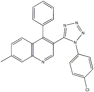 299463-14-2 3-[1-(4-chlorophenyl)-1H-tetraazol-5-yl]-7-methyl-4-phenylquinoline