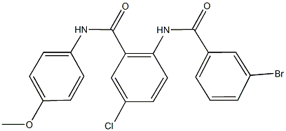 2-[(3-bromobenzoyl)amino]-5-chloro-N-(4-methoxyphenyl)benzamide|