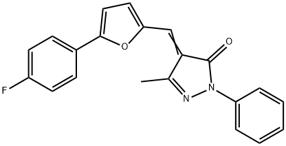 4-{[5-(4-fluorophenyl)-2-furyl]methylene}-5-methyl-2-phenyl-2,4-dihydro-3H-pyrazol-3-one|