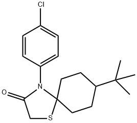 8-tert-butyl-4-(4-chlorophenyl)-1-thia-4-azaspiro[4.5]decan-3-one,299919-06-5,结构式