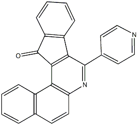 8-(4-pyridinyl)-13H-benzo[f]indeno[1,2-c]quinolin-13-one Structure