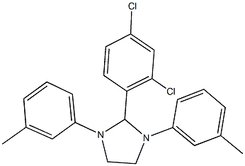 2-(2,4-dichlorophenyl)-1,3-bis(3-methylphenyl)imidazolidine Structure