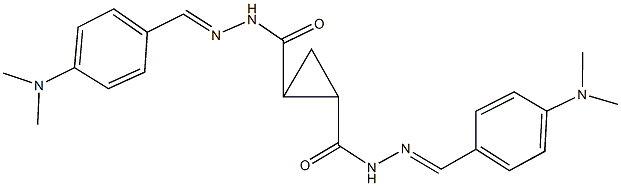 299931-11-6 N'~1~,N'~2~-bis[4-(dimethylamino)benzylidene]-1,2-cyclopropanedicarbohydrazide