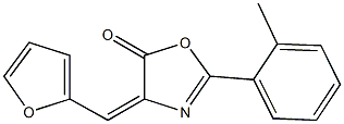 4-(2-furylmethylene)-2-(2-methylphenyl)-1,3-oxazol-5(4H)-one 结构式