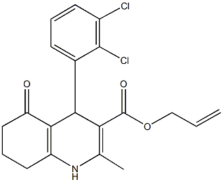 299945-75-8 prop-2-enyl 4-(2,3-dichlorophenyl)-2-methyl-5-oxo-1,4,5,6,7,8-hexahydroquinoline-3-carboxylate